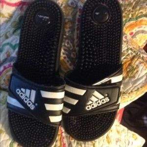 wide adidas slides